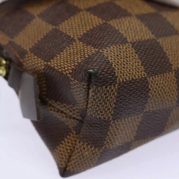 authenticity guaranteed LOUIS VUITTON Damier Ebene Pochette Cosmetic PM Pouch - Picture 7 of 12